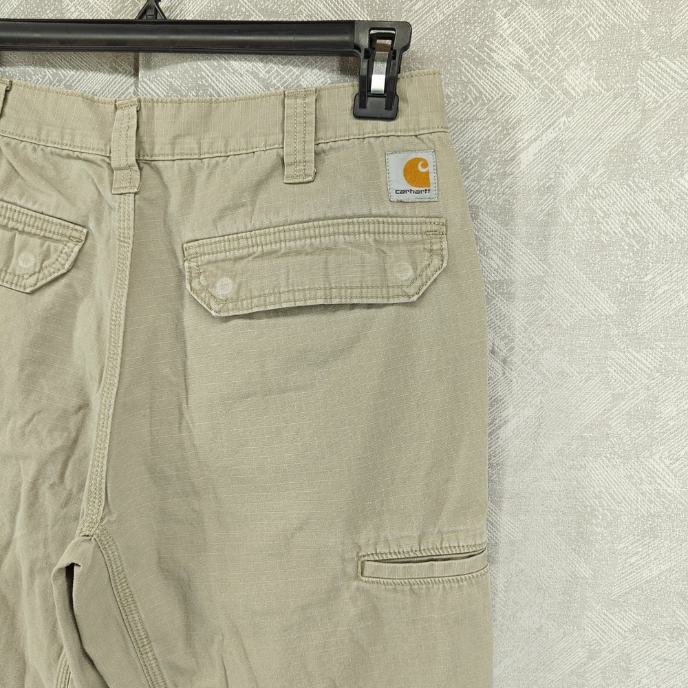 Carhartt Shorts Mens 32 Beige Tacoma Relaxed Fit Ripstop Workwear Gorpcore - Picture 7 of 12